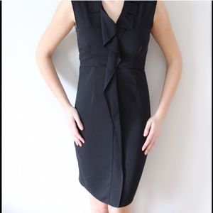 Tahari black office dress
